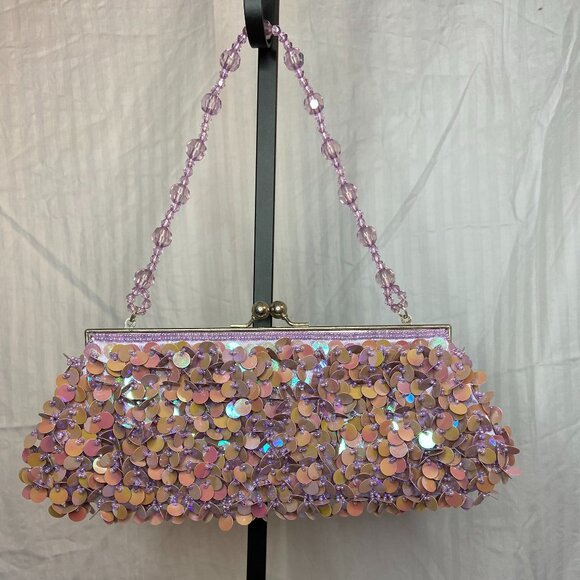 Clutch purse arm purse lot of 3 sequined beaded purses - Picture 2 of 8